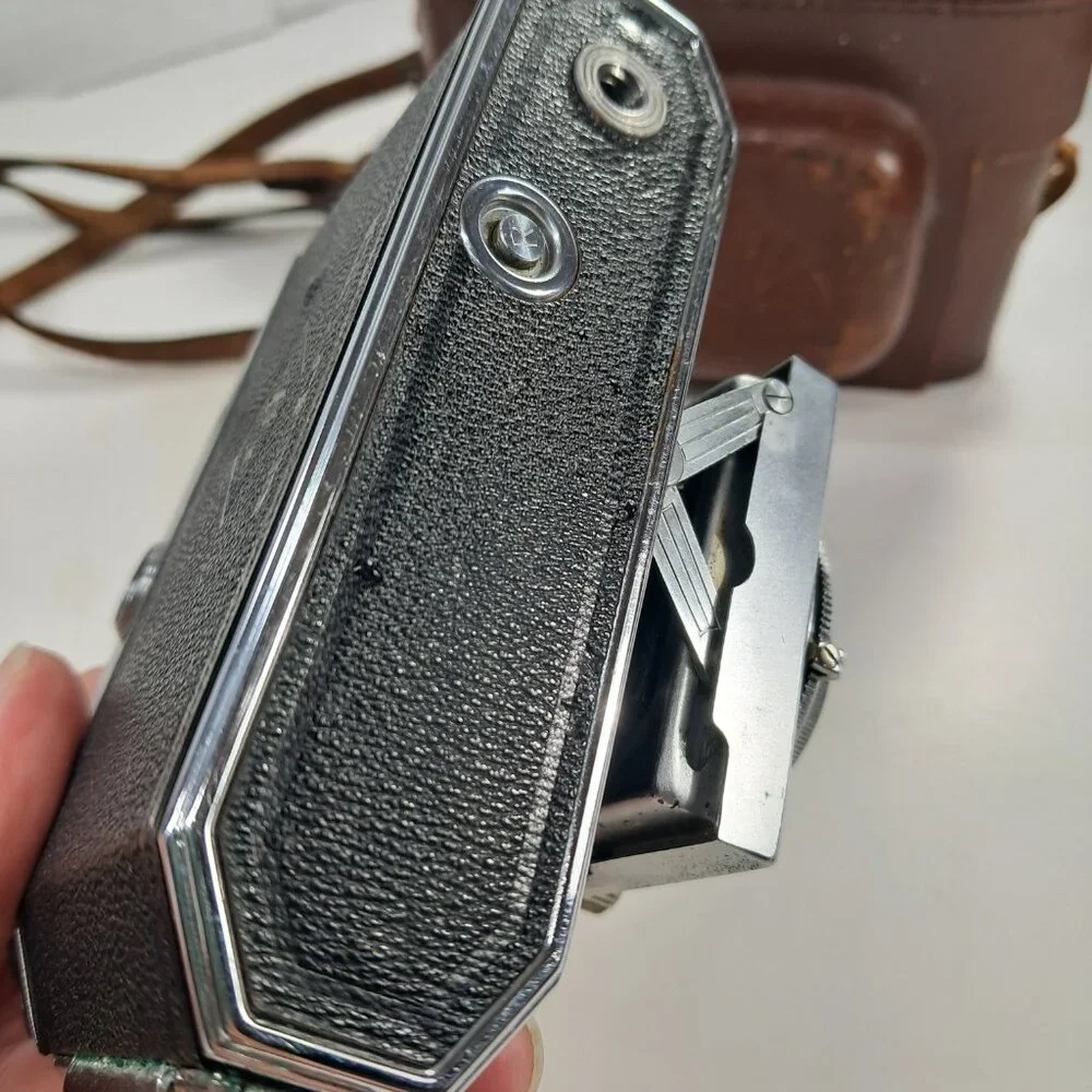 AGFA KARAT 36 film CAMERA SYNCHRO-COMPUR Folding Rangefinder‎ Rodenstock Heligon